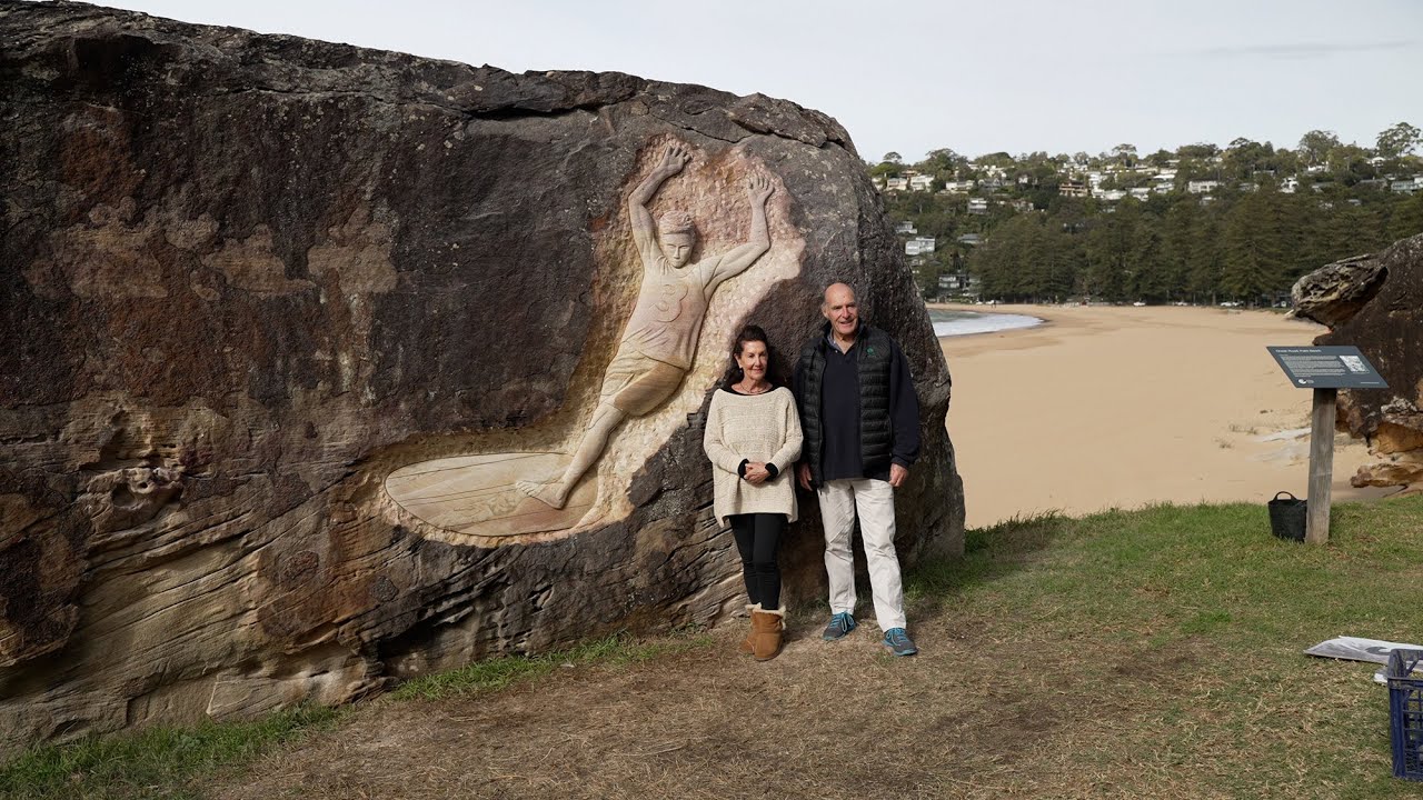 Local surfing legend Midget Farrelly immortalised in public artwork