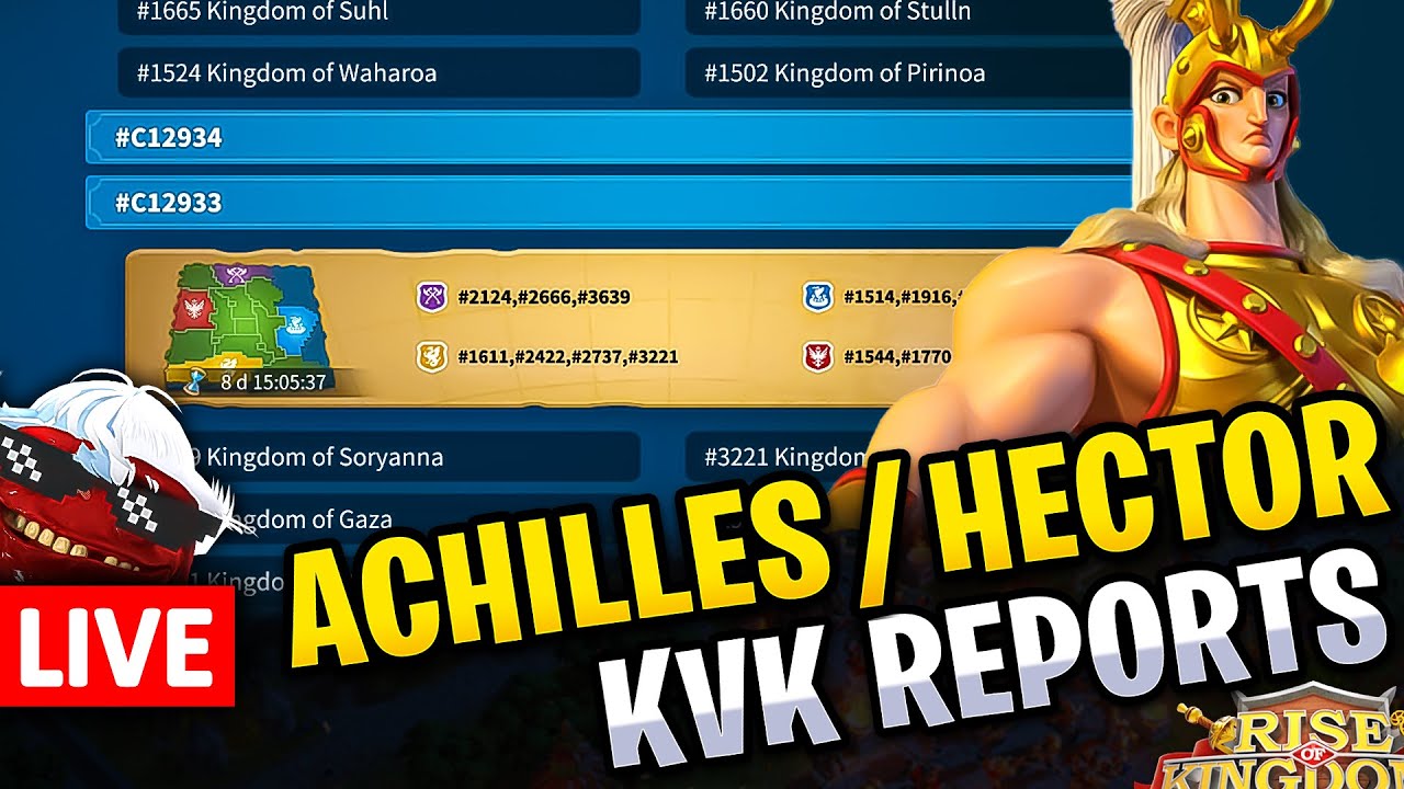 Achilles & Hector KVK Reports: Spectating KVK's [1660/etc] 🔥 LIVE! 🔴