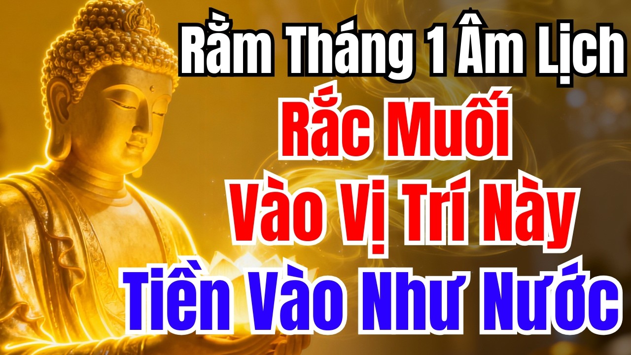 RẰM THÁNG 1 ÂM LỊCH : RẮC MUỐI Vào VỊ TRÍ NÀY, TÀI LỘC ÙA ĐẾN, TIỀN BẠC TỰ VÀO NHÀ