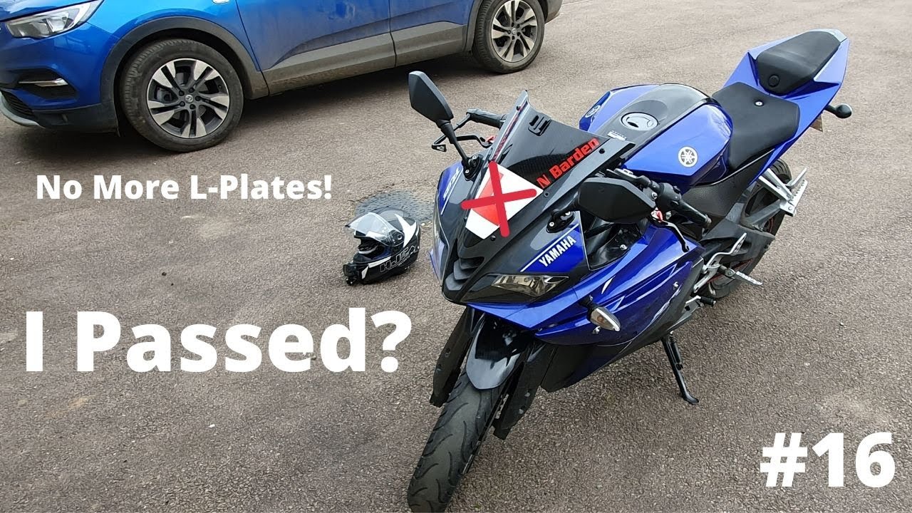 I PASSED MY A1 MOTORCYCLE TEST! - Yamaha YZF-R125 #16