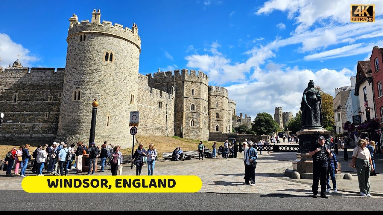 Windsor Walk and  Changing of the Guard | Berkshire, England | 4K