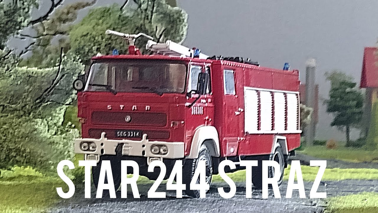Star 244/Jelcz 005 Straż Pożarna • Kultowe ciężarówki PRL-u • DeAgostini 1:43