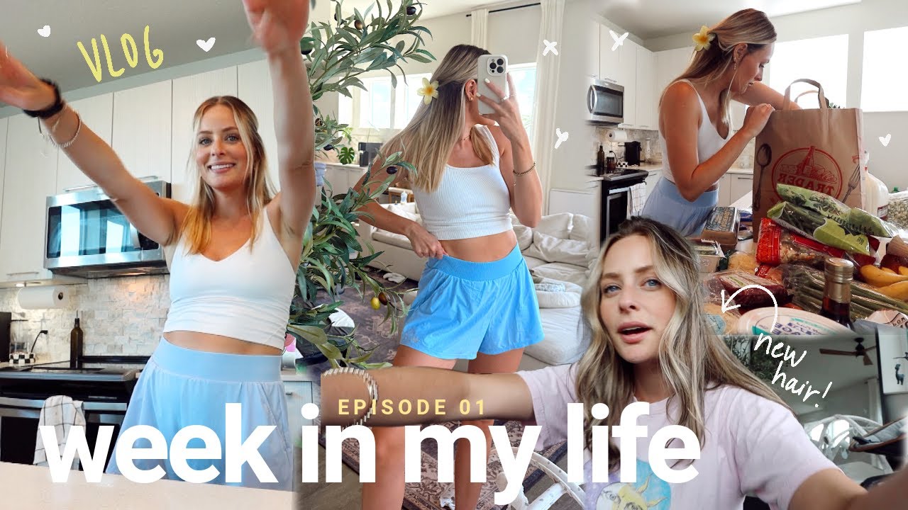 productive week! 💌 cooking anxiety, possible career shift, going BRUNETTE(!!), & healthy habits