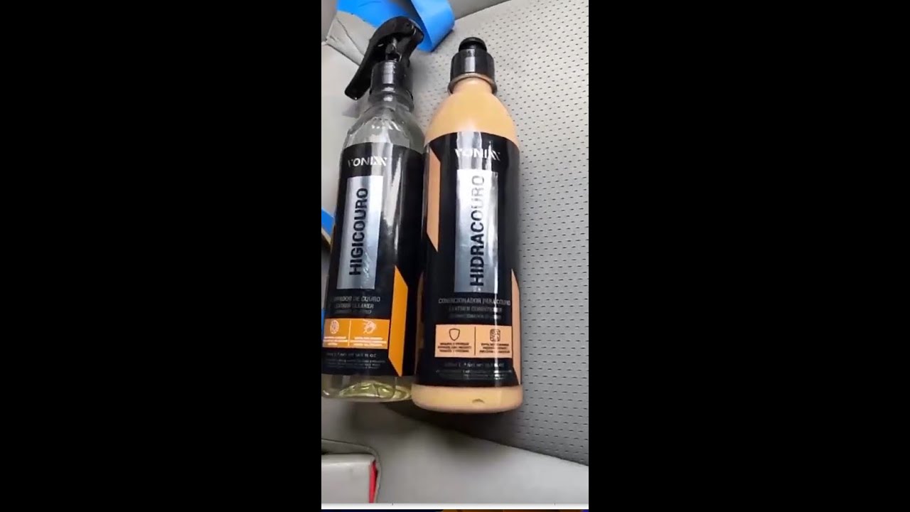 Limpeza e hidrata&ccedil;&atilde;o de couro com Higicouro e Hidracouro da Vonixx!!! Olha esse resultado