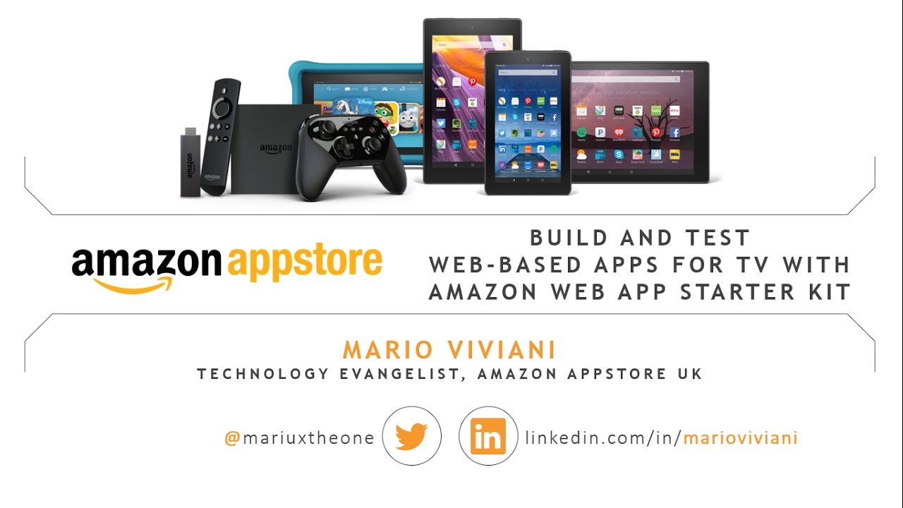 Tutorial: Build and Test Web-based Apps for TV using Amazon Web App Starter Kit