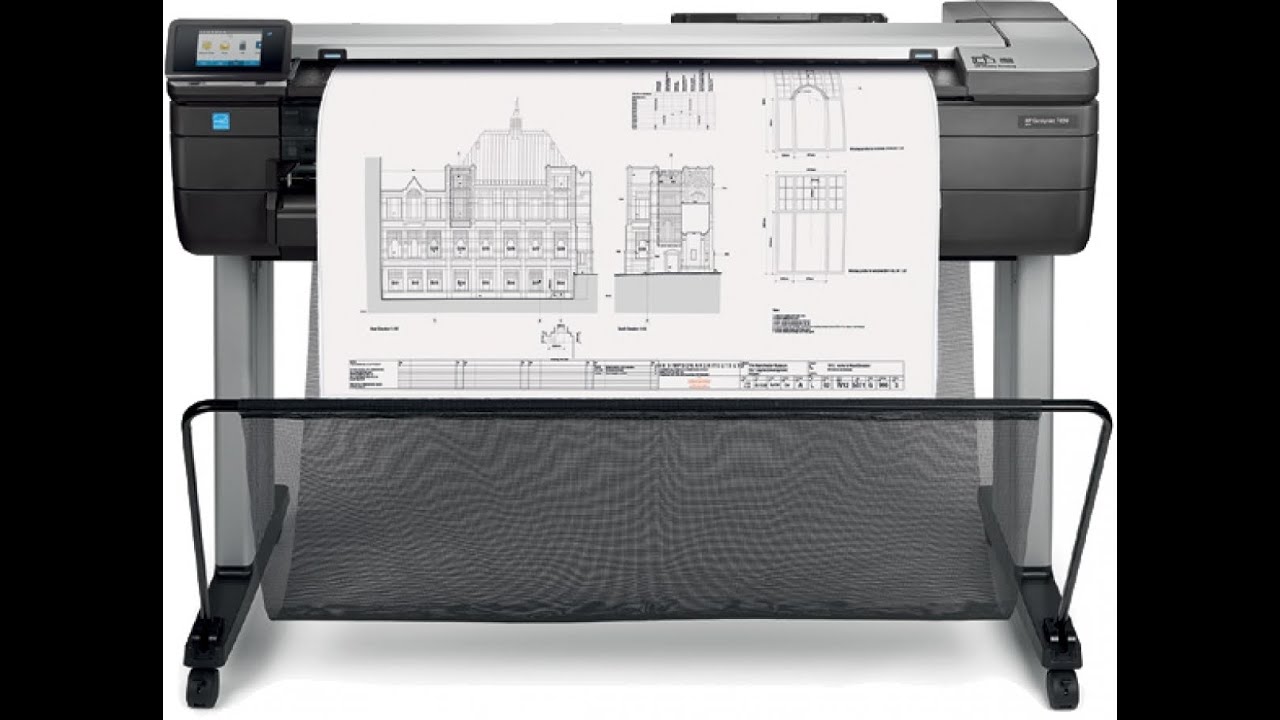 HP T830 Plotter Printer Unboxing, Installation Demo Cartridge Installation, and Paper Roll loading.