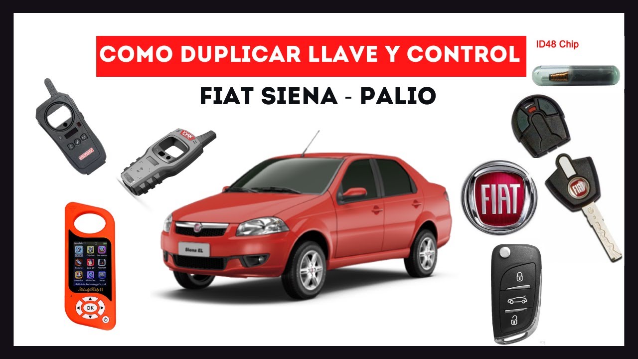💡Como PROGRAMAR LLAVE FIAT con CONTROL siena palio
