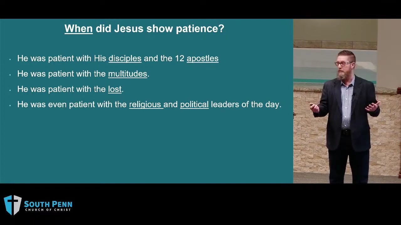 The Lifestyle of Jesus: Patience