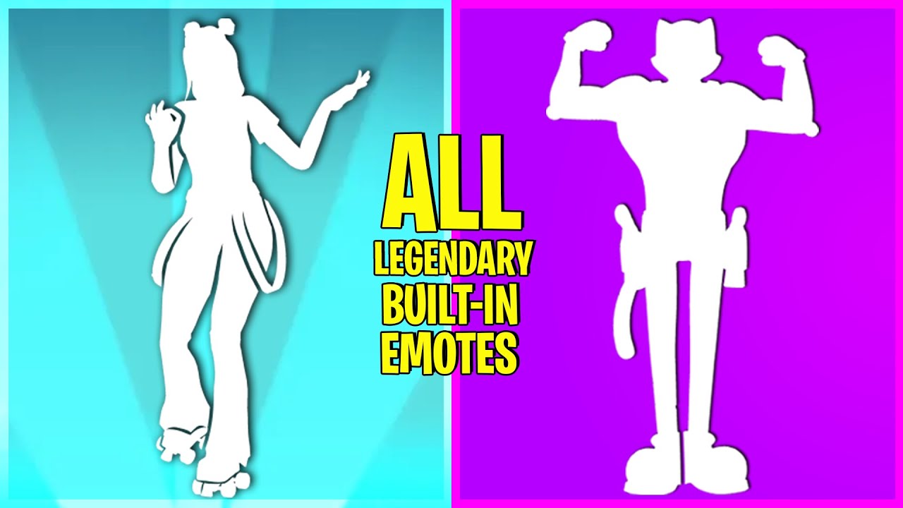 ALL FORTNITE Legendary BUILT-IN EMOTES!
