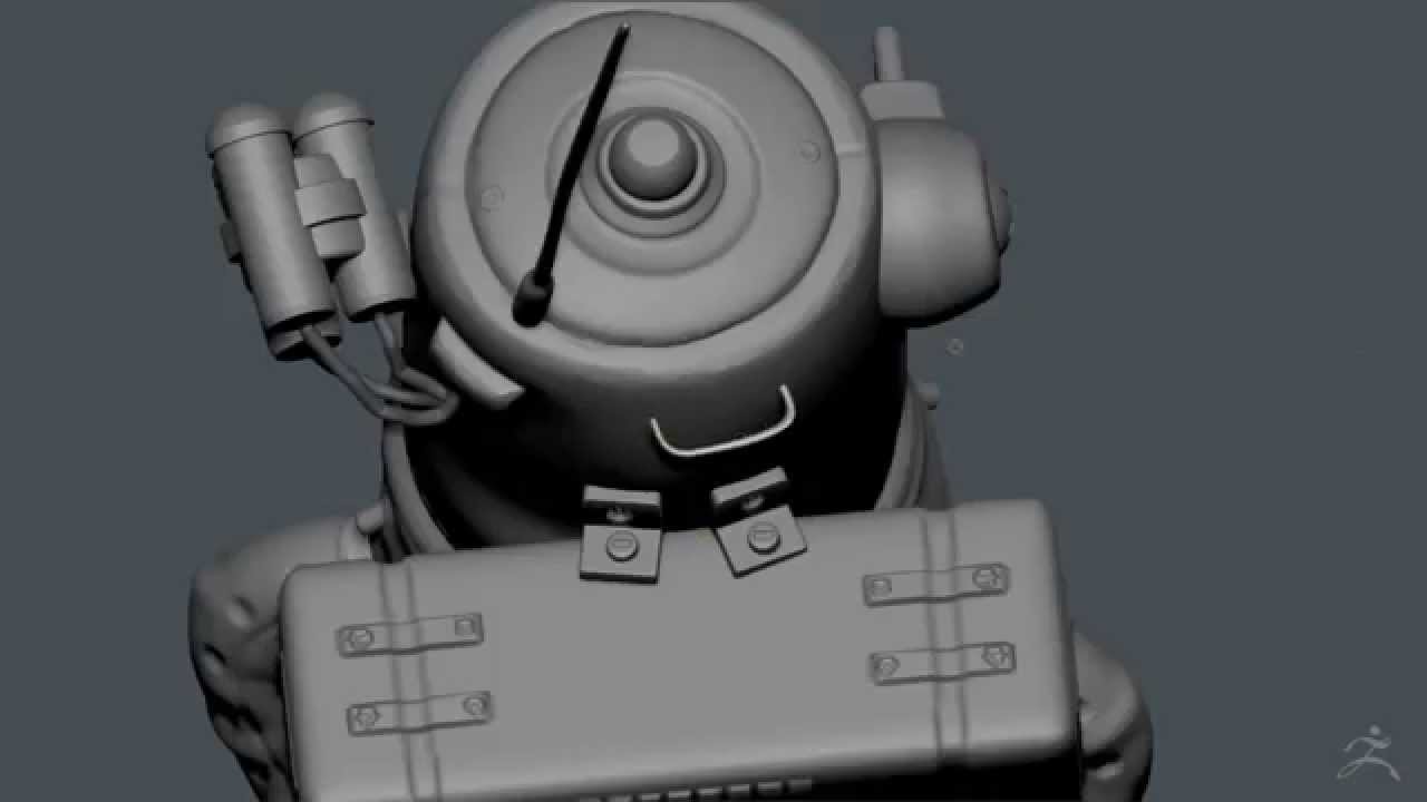 Zbrush Sculpting - Hard Surface modeling [Zbrush 4R2 Study2]