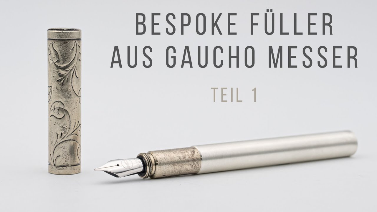 #relaxingasmr  - BESPOKE FÜLLFEDERHALTER AUS ARGENTINISCHEN GAUCHO-MESSERN - ELBWOOD - TEIL 1