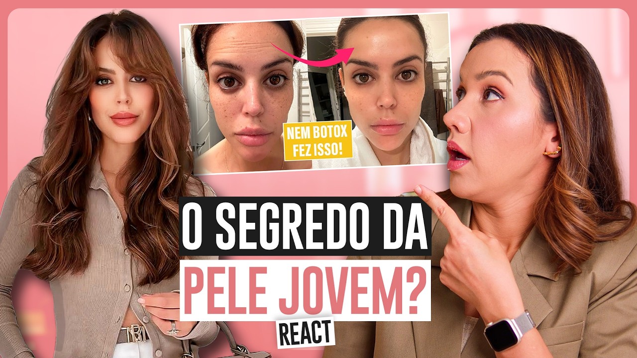 REJUVENESCEU a PELE com produto de farmácia!? DÚVIDO! | Dra. Talita Siqueira reage a Renata Meins