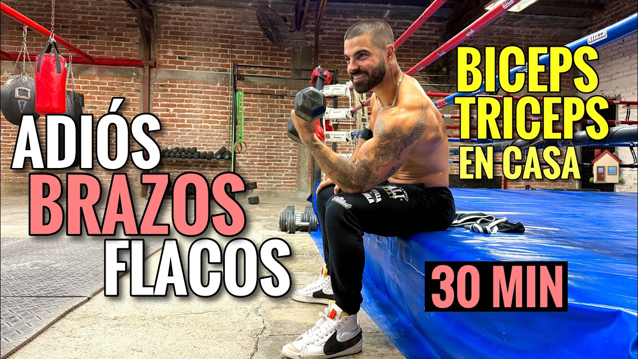 Adiós a los Brazos Flacos (30 Minutos) Rutina Para Biceps Fuertes en Casa
