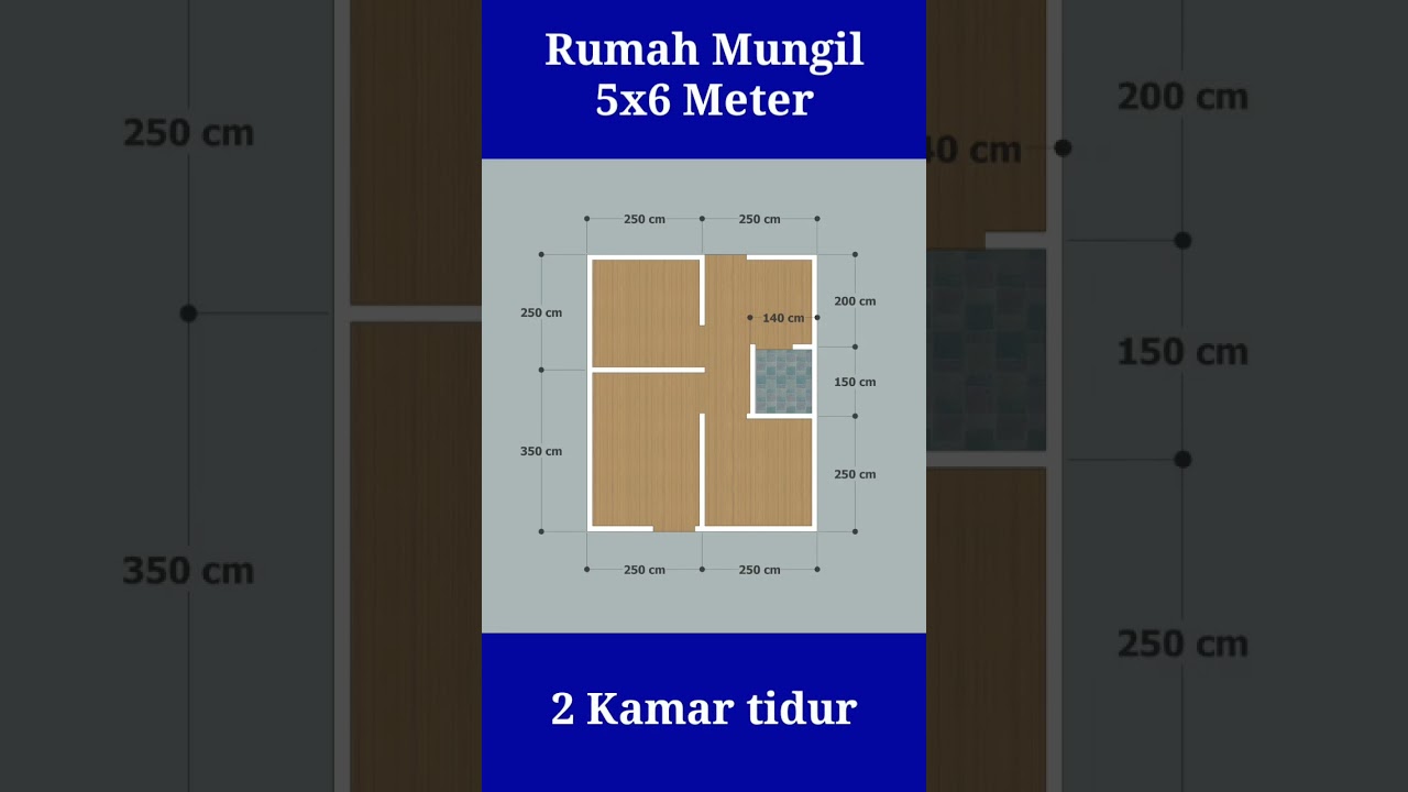 RUMAH 5X6 METER - 2 KAMAR TIDUR😲😲