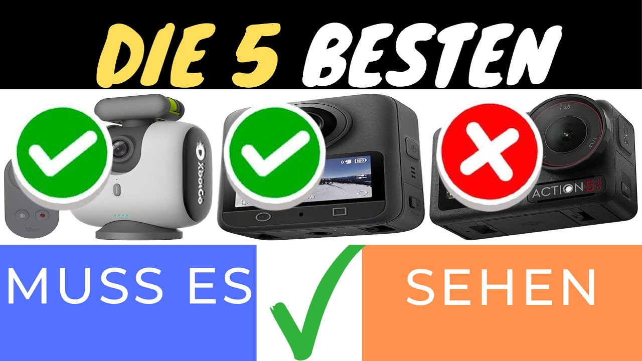 DIE BESTEN ACTION-KAMERAS 2025: 5.7K & STABILE AUFNAHMEN! 📹🔥