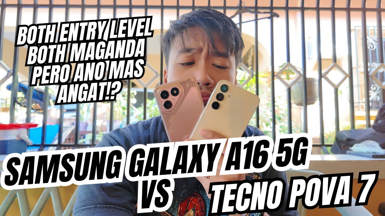 SAMSUNG GALAXY A16 5G VS TECNO POVA 7 PHONE COMPARISON: 4G KA BA OR 5G SA 7K PESOS