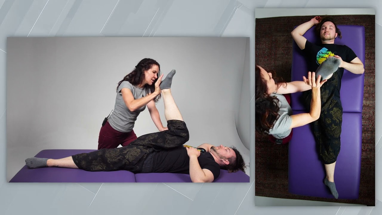 Assisted Hip opener stretches
