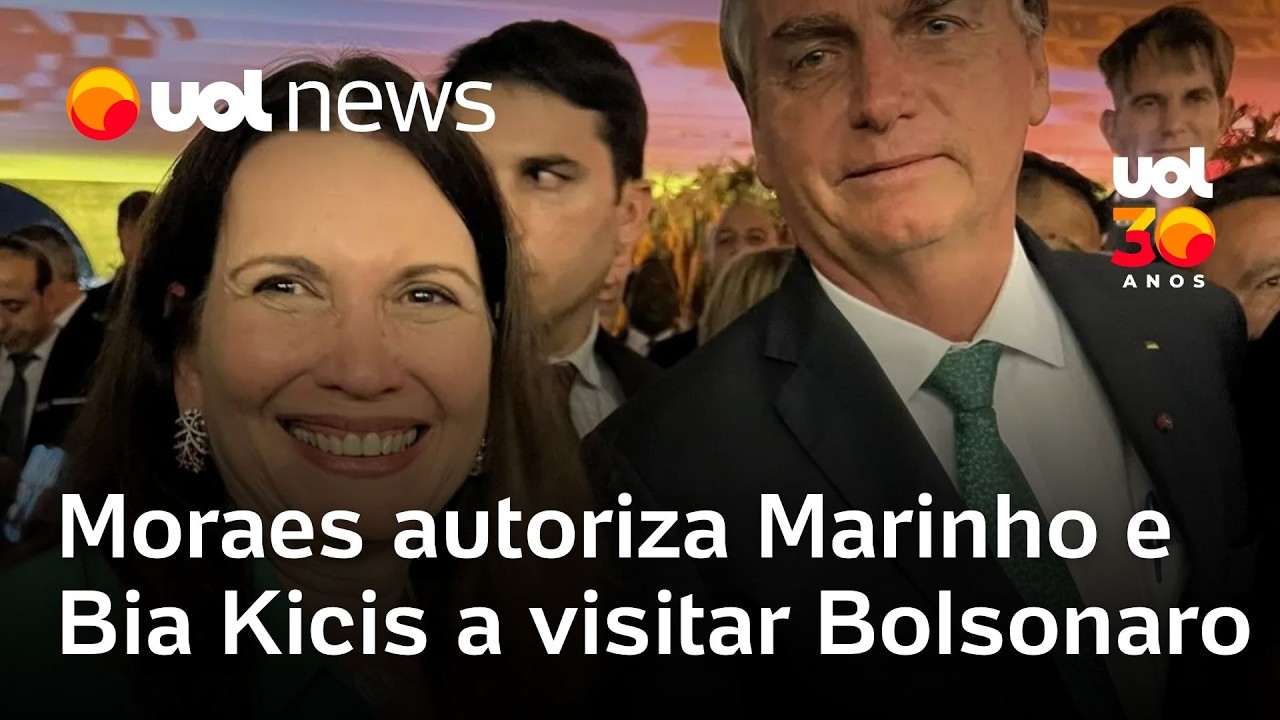 Moraes autoriza Bolsonaro a receber visitas de Rogério Marinho, Bia Kicis e assessor de Tarcísio