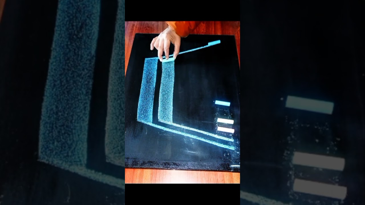 Allah Name Calligraphy with Chalk | Satisfying Islamic Art ✨