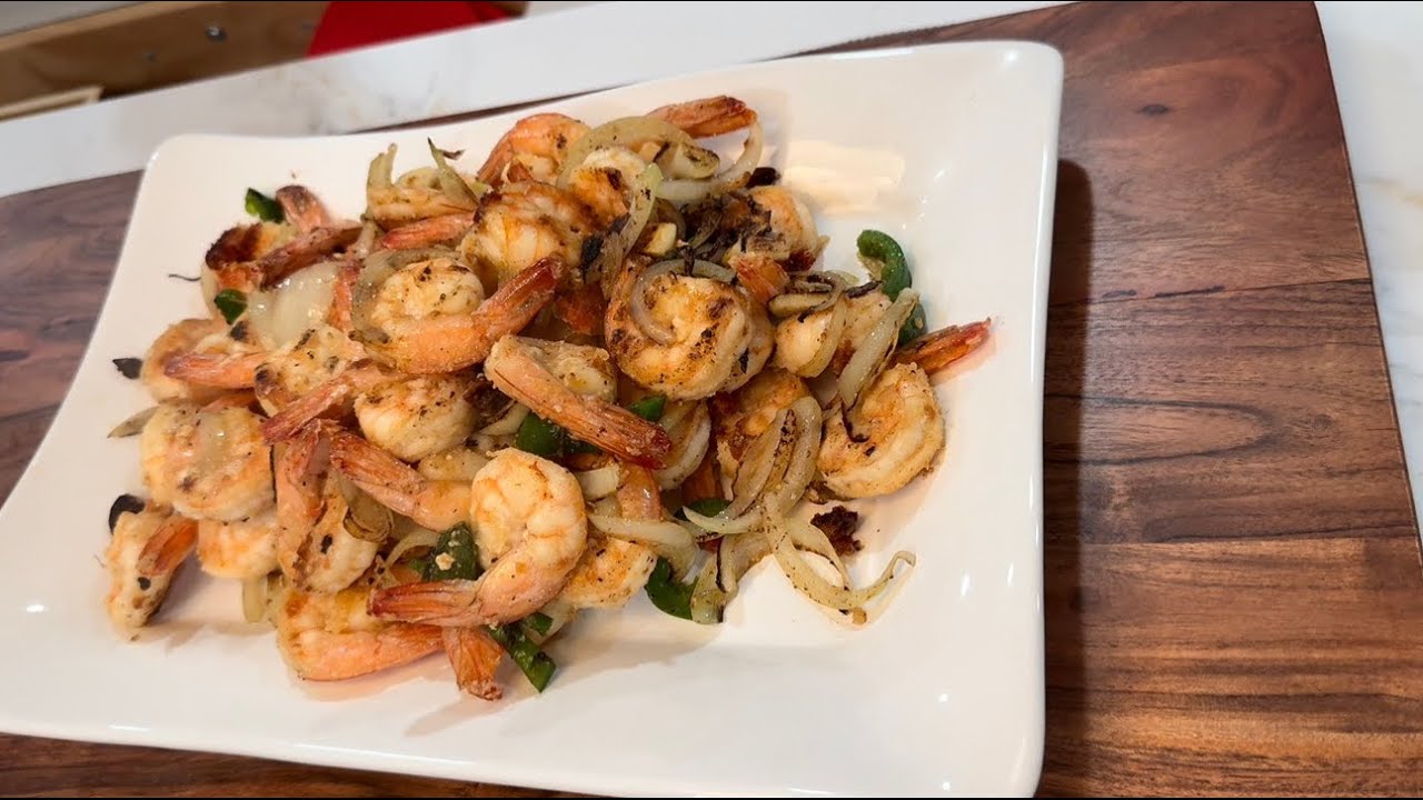 Tôm xào muối Tiêu ￼