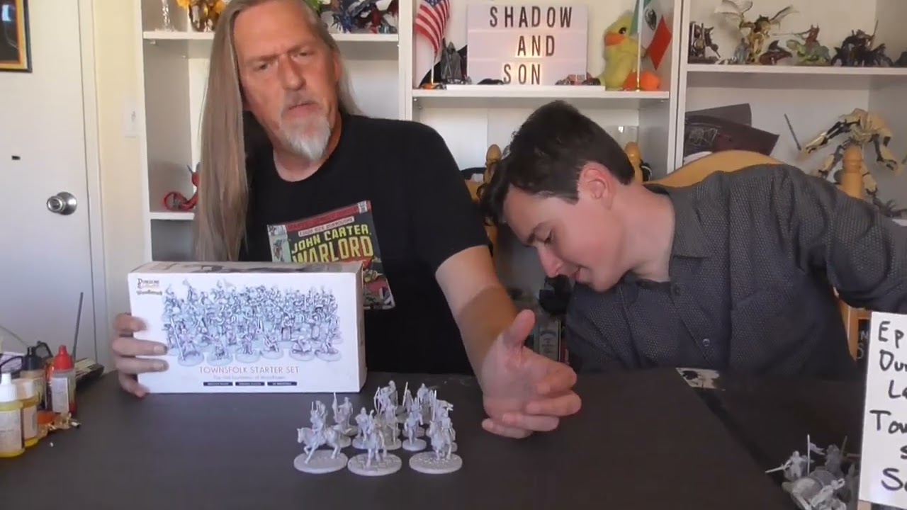 Episode 376 Dungeons and Lasers review Townsfolk starter set
