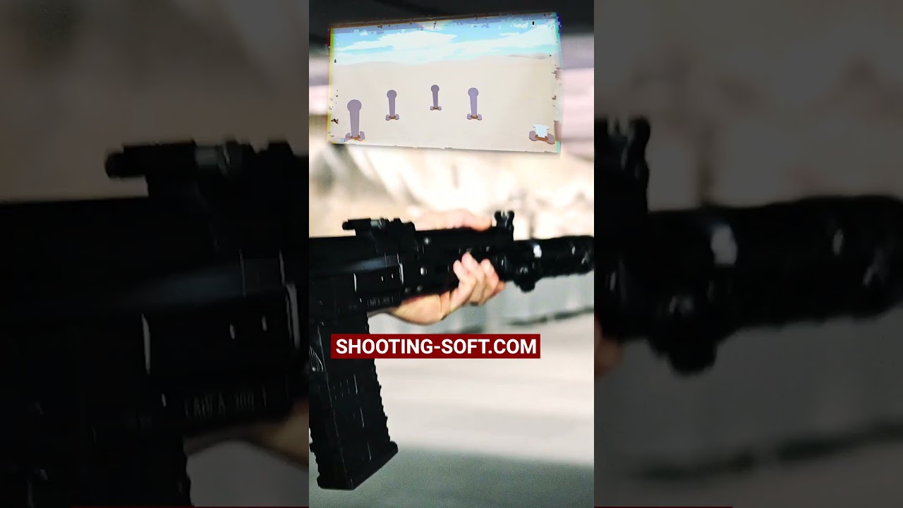 Firearm virtual shooting range using PRO TARGET CONSTRUCTOR