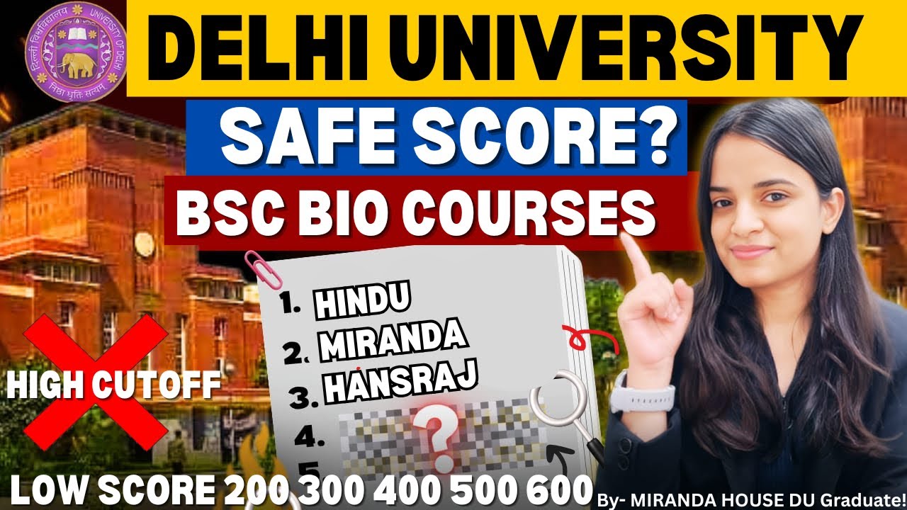 Safe CUET Score for BSc courses🔥 CUET cutoff for DU 😱BSc zoology/botany/ LifeScience/ applied sc