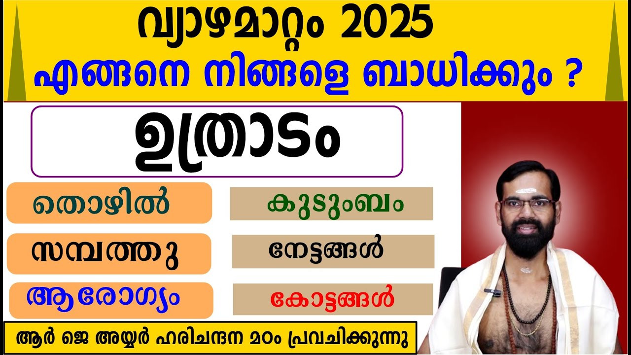 വ്യാഴമാറ്റം 2025  ഉത്രാടം നക്ഷത്രക്കാർക്ക് എങ്ങനെയാണെന്ന് പൂർണ്ണമായും മനസ്സിലാക്കാം | STAR UTHRADAM