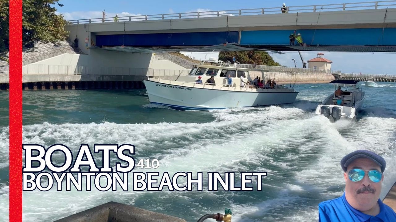 Exciting Boat Action at the Boynton Beach Inlet.  Video 410.