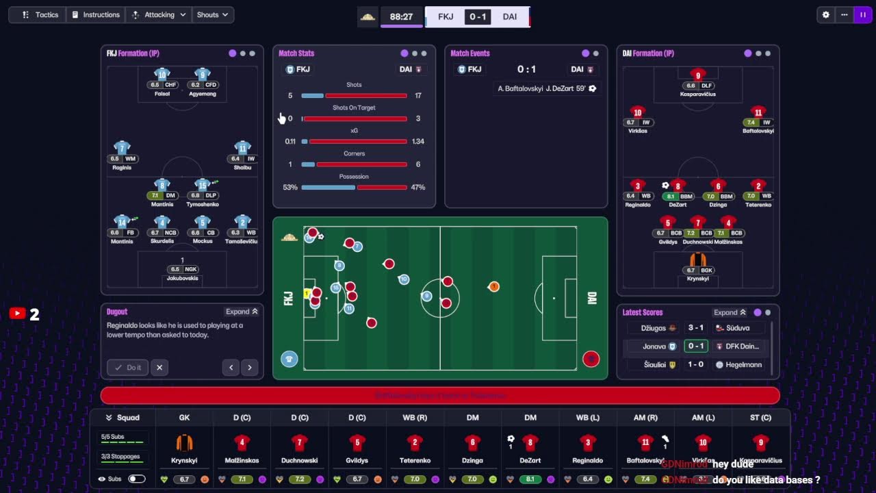FM26 new job in DFK Dainava (Lithuania). Journeyman stream2