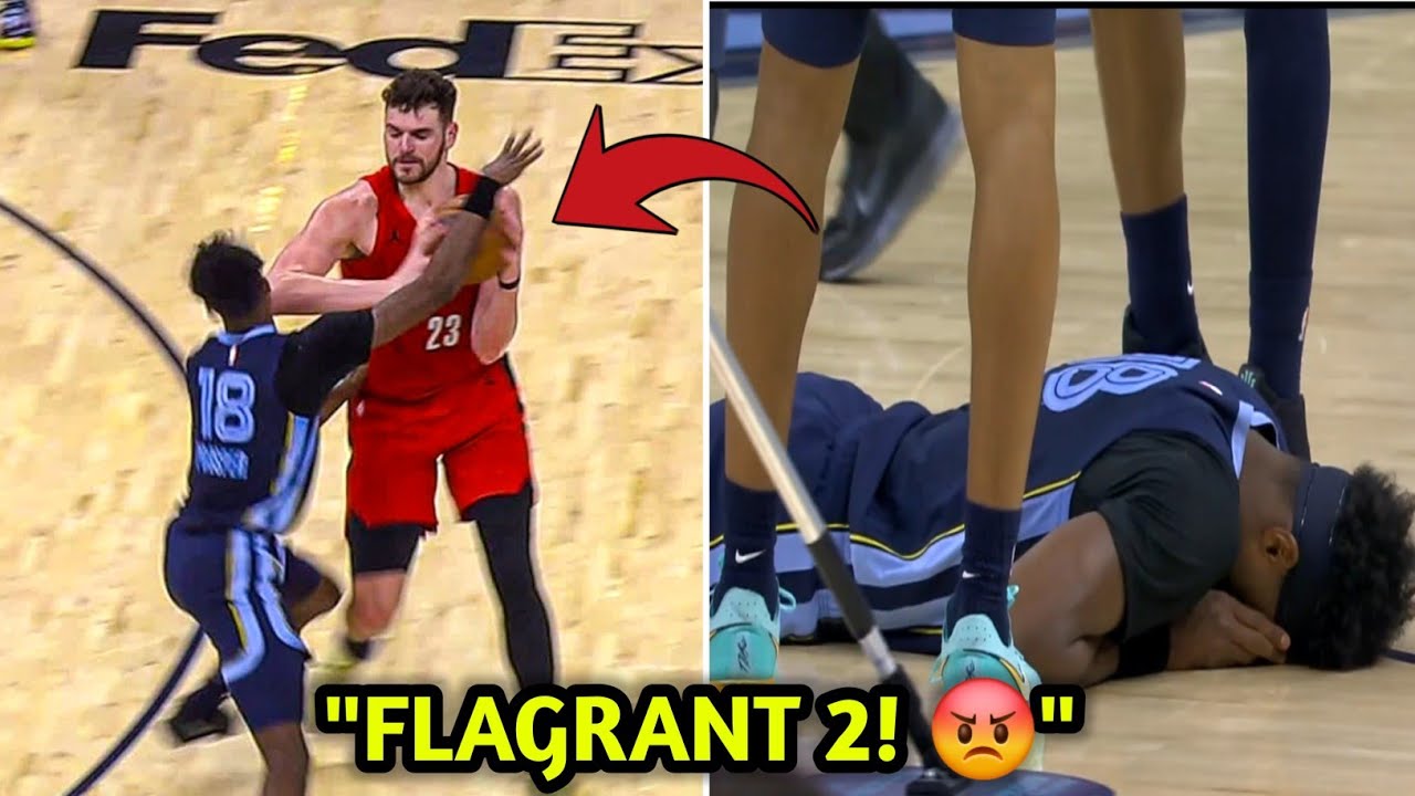HE CROSSED THE LINE! 😱 Donovan Clingan EJECTED After Vicious Elbow! #nba