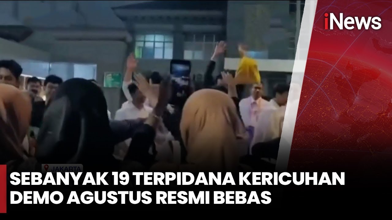 Terpidana Kericuhan Demo Agustus Bebas, 19 Orang Keluar dari Lapas | iNews Malam 31/1