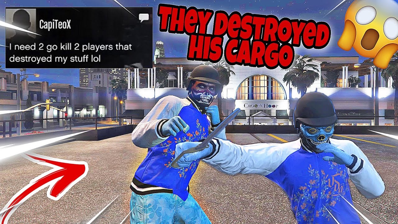 he asked me for help cuz they destroyed his cargo( GTA 5 Online gameplay)