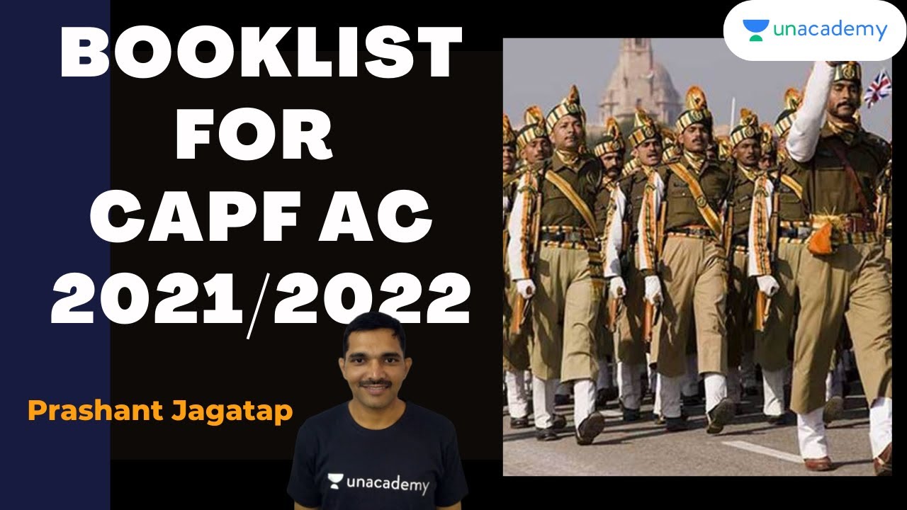BOOKLIST for CAPF AC 2021/2022 | Strategy for CAPF AC 2021 | Ex-CISF AC Prashant Jagtap