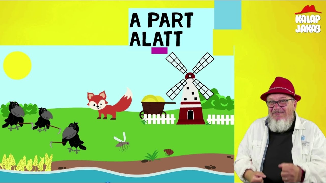 Kalap Jakab - A part alatt három varjú kaszál (gyerekdal, animáció)