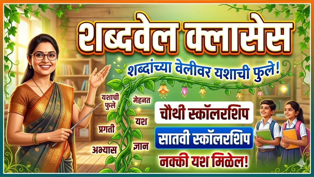 प्रत्यय घटित शब्द | इयत्ता चौथी स्कॉलरशिप मराठी व्याकरण | शब्दांच्या वेलीवर यशाची फुले 🌸