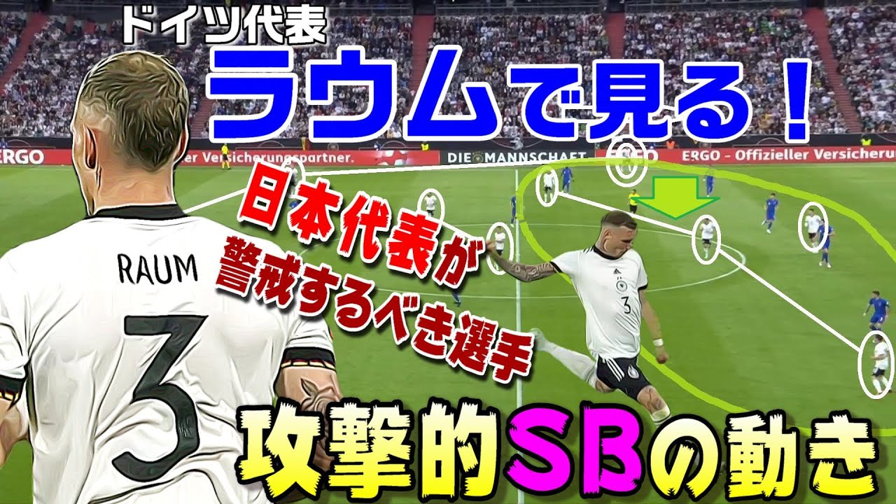 ドイツ代表ラウム・攻撃的サイドバック！ドイツ攻撃戦術の要。