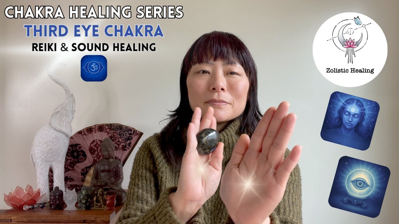 Third Eye Chakra Healing 💙 | Chakra Healing Series | Reiki Energy & Sound Healing