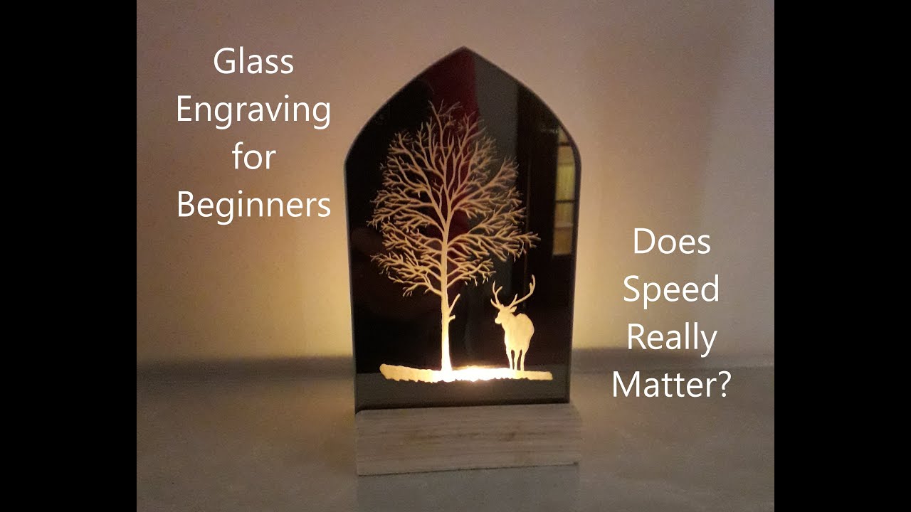 Glass Engraving for Beginners - Part 6 - Rotary Tool Speed Settings