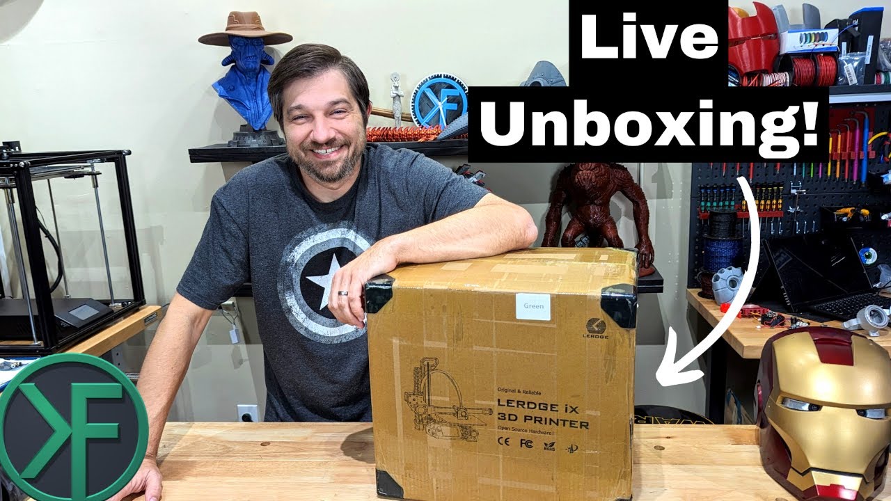 Lerdge iX 3D Printer: Live Build and Print