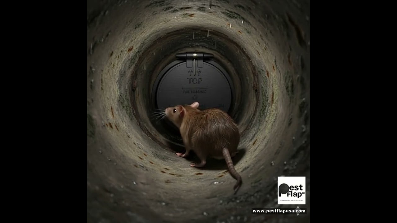 PestFlap, one-way drain valve that stops pests from entering a facility through the drains