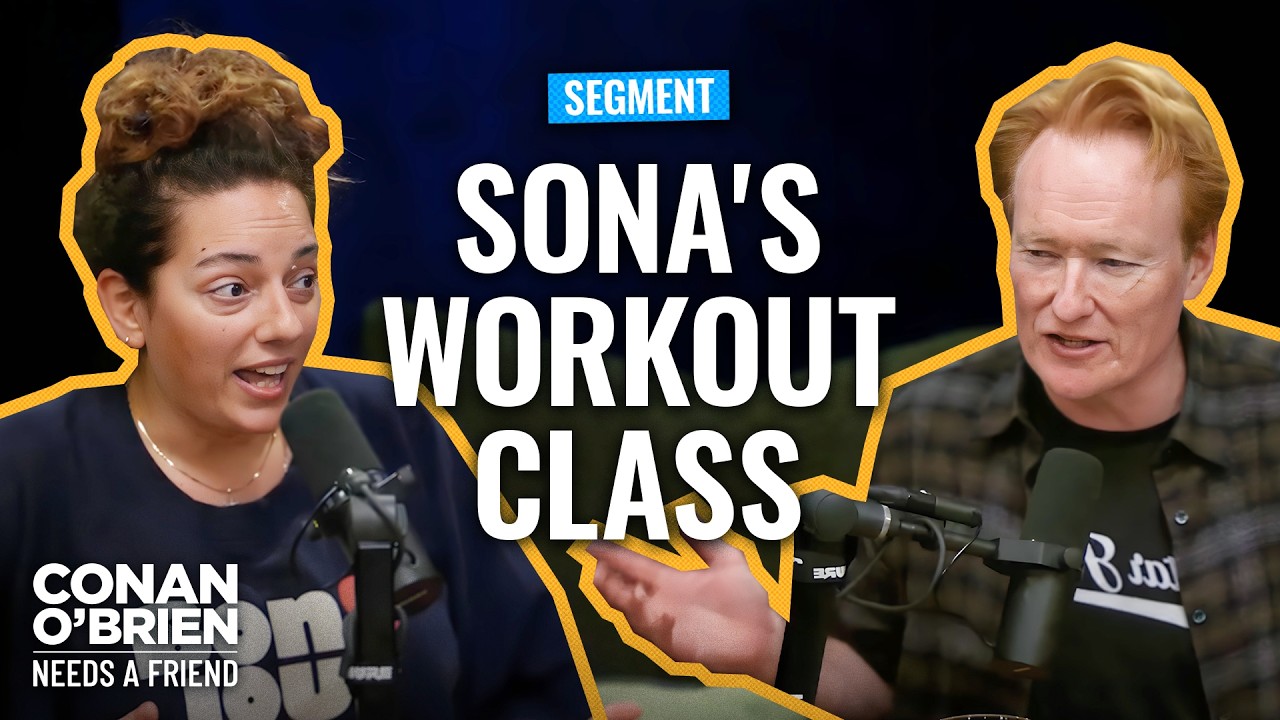 Conan Teases Sona For Being Late To The Studio | Conan O'Brien Needs A Friend
