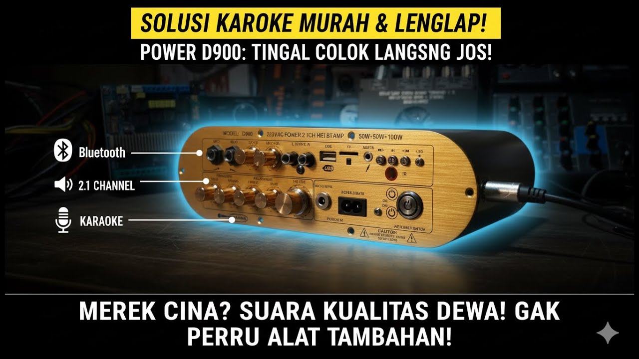MEREKA BILANG PRODUK CINA MURAHAN? SALAH BESAR! REVIEW POWER AMPLIFIER D900