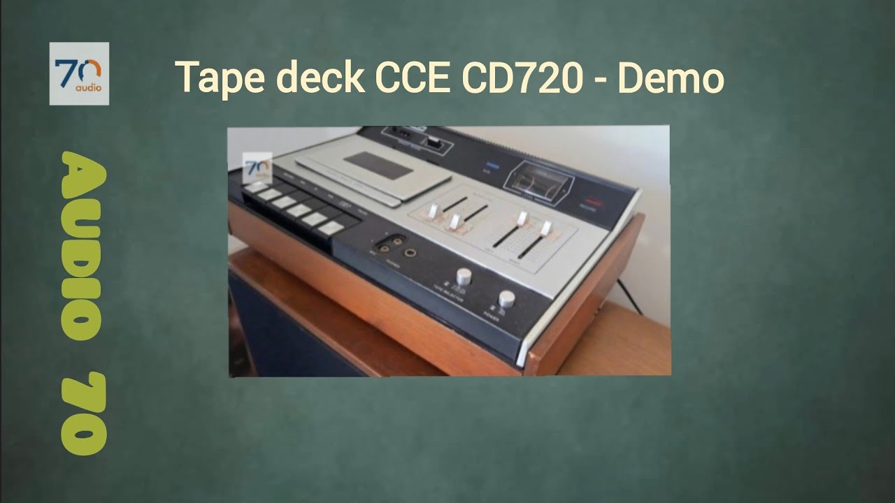 Tape deck CCE CD720 - DEMO
