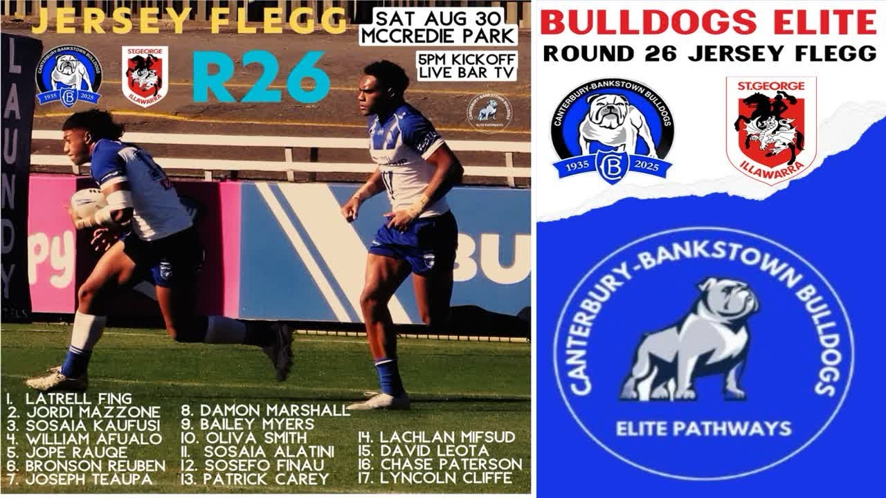 Bulldogs Elite - The Bark - Jersey Flegg Round 26 Highlights v St George Illawarra Dragons