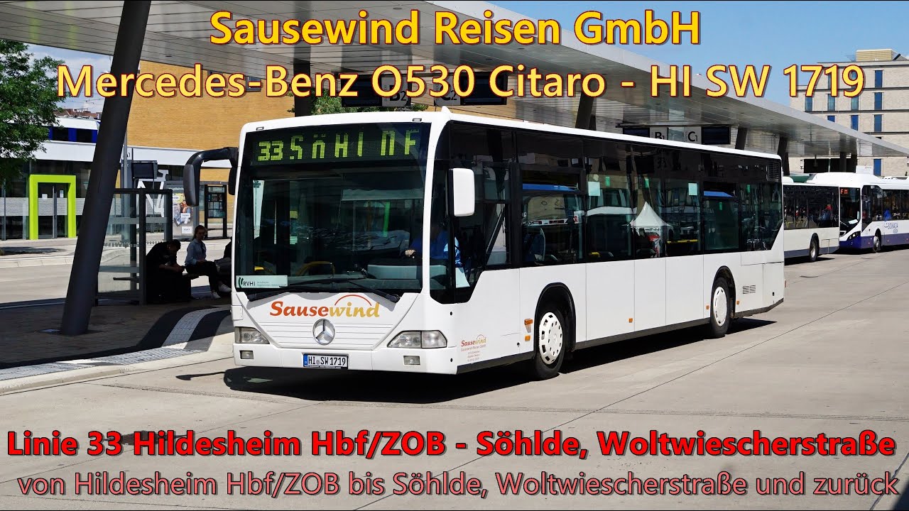 [Sound] Bus Mercedes-Benz O530 Citaro von Sausewind Reisen GmbH - HI SW 1719