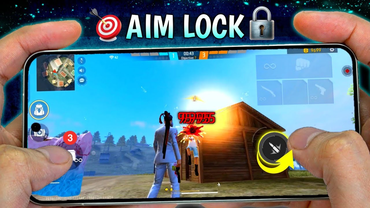 PERFECT AIM LOCK TRICK 😈 ( Mobile ) Free Fire New Headshot Trick ~