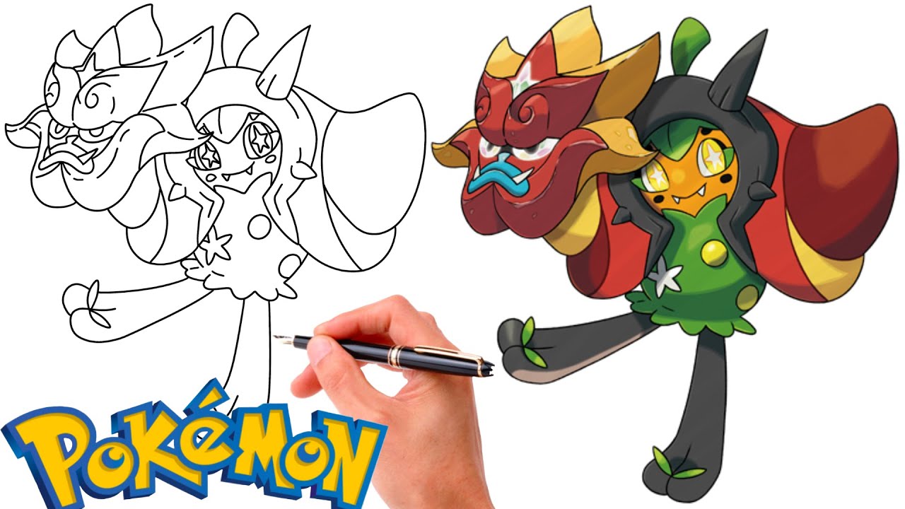 How To Draw Hearthflame Mask OGERPON POKEMON | Ogerpon Pokemon