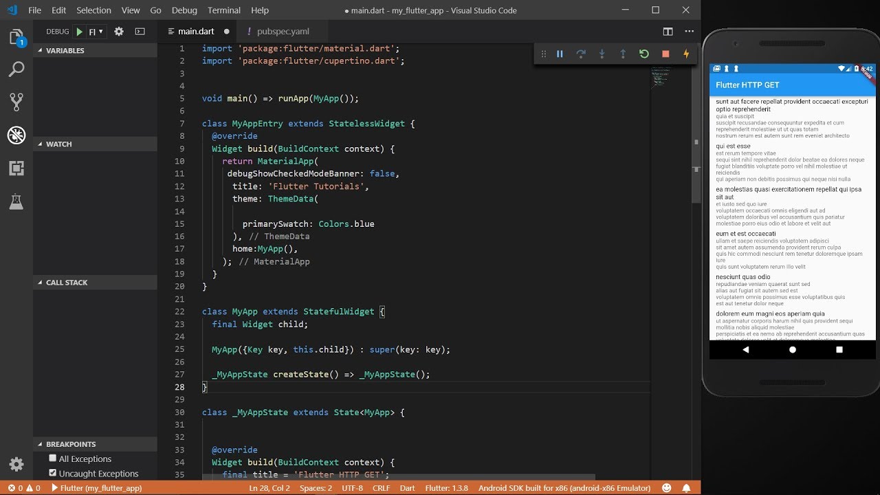 HTTP Request In flutter