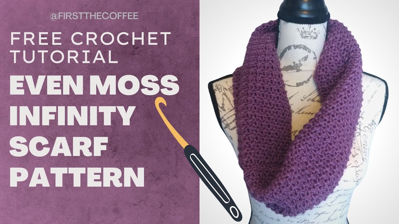 Quick And Easy Crochet Infinity Scarf Pattern For Beginners - Free Pattern